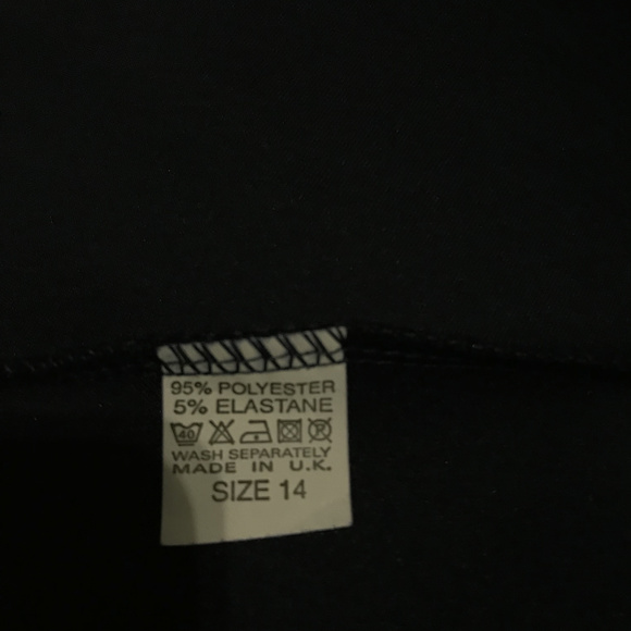 Navy Fitted off the shoulder high-low dress - Picture 3 of 5